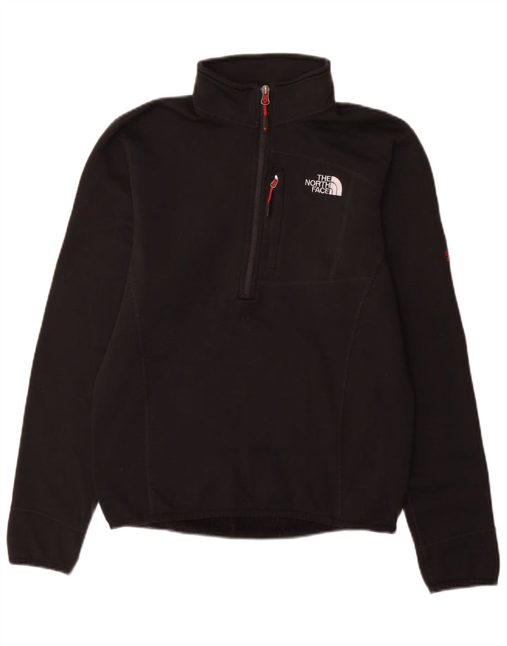 The North Face Sweat-shirt à col zippé pour homme Petit noir Polyester