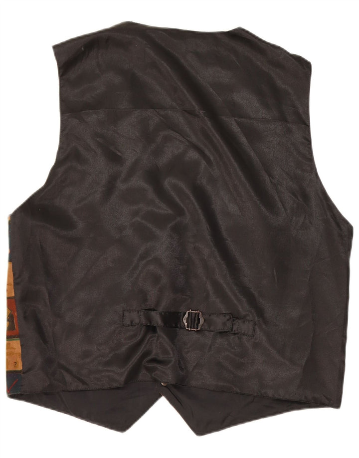 C & A Gilet en Daim pour Homme Grand Cuir Patchwork Multicolore
