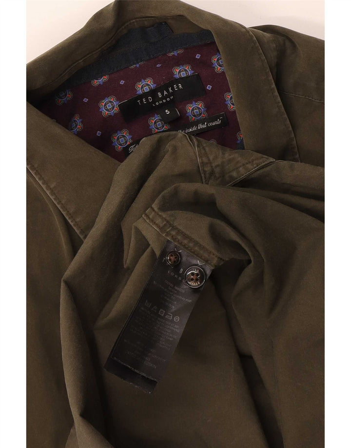 Ted Baker Chemise Homme Taille 5 XL Kaki Coton