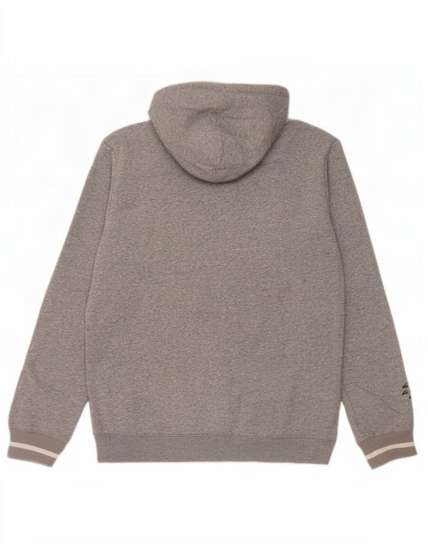Adidas Pull à capuche graphique en coton moucheté gris moyen pour homme