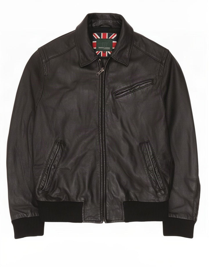 Henry Cottons Veste en cuir pour homme IT 52 XL Noir