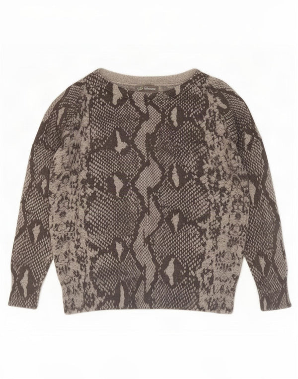 Marks & Spencer Pull col bateau pour femme UK 14 Large Gris