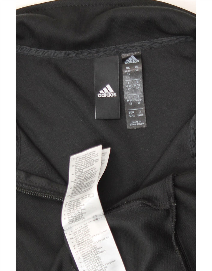Adidas Veste de survêtement pour femme UK 12/14 Polyester noir moyen