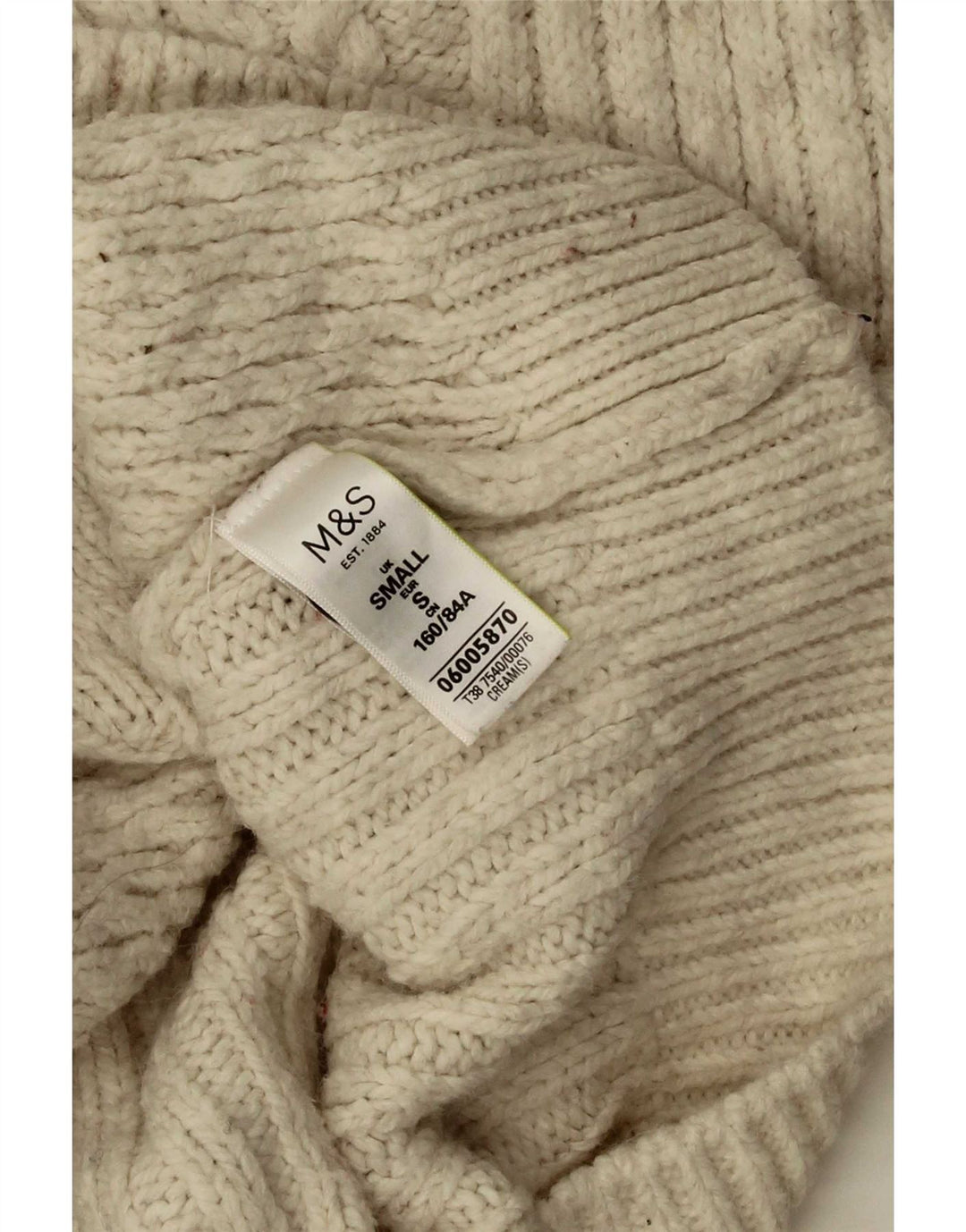 Marks & Spencer Pull cardigan surdimensionné pour femme UK 10 Petit acrylique beige