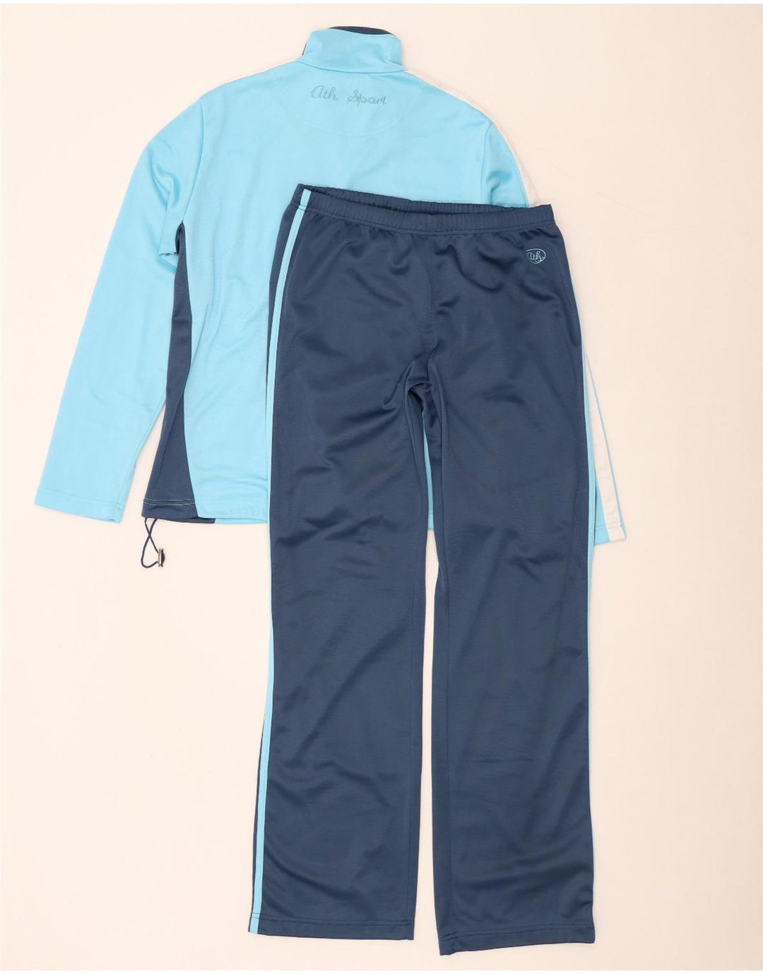 F.LLI Campagnolo Survêtement Complet Femme IT 48 XL Bleu Colorblock Polyester
