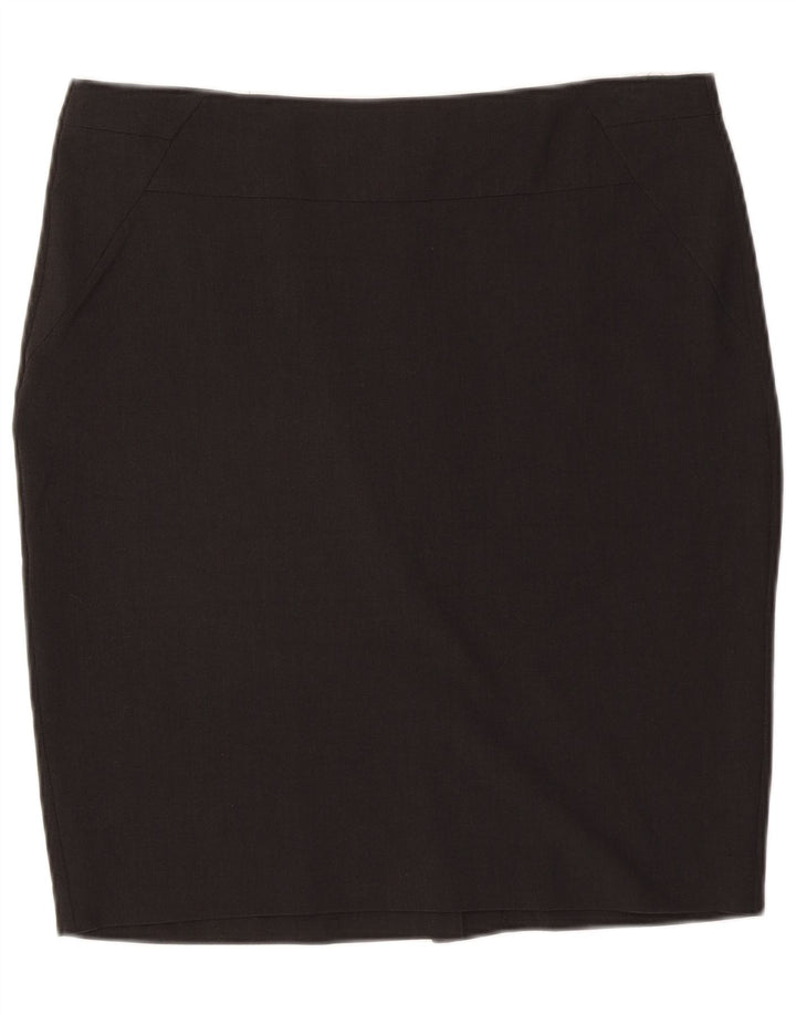 Marks & Spencer Jupe crayon pour femme UK 16 Large W34 Gris Polyester