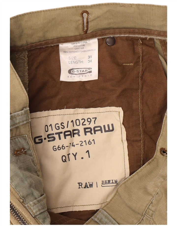 G-STAR Pantalon Cargo Droit Homme W31 L34 Kaki Coton