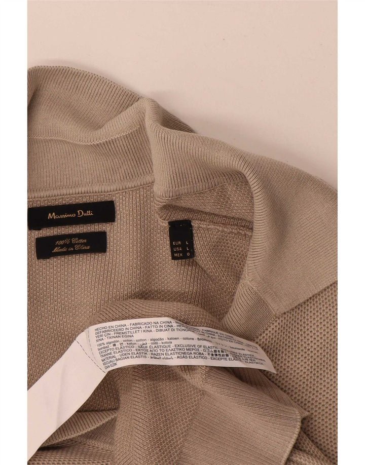 Massimo Dutti Polo Homme Grand Gris Coton