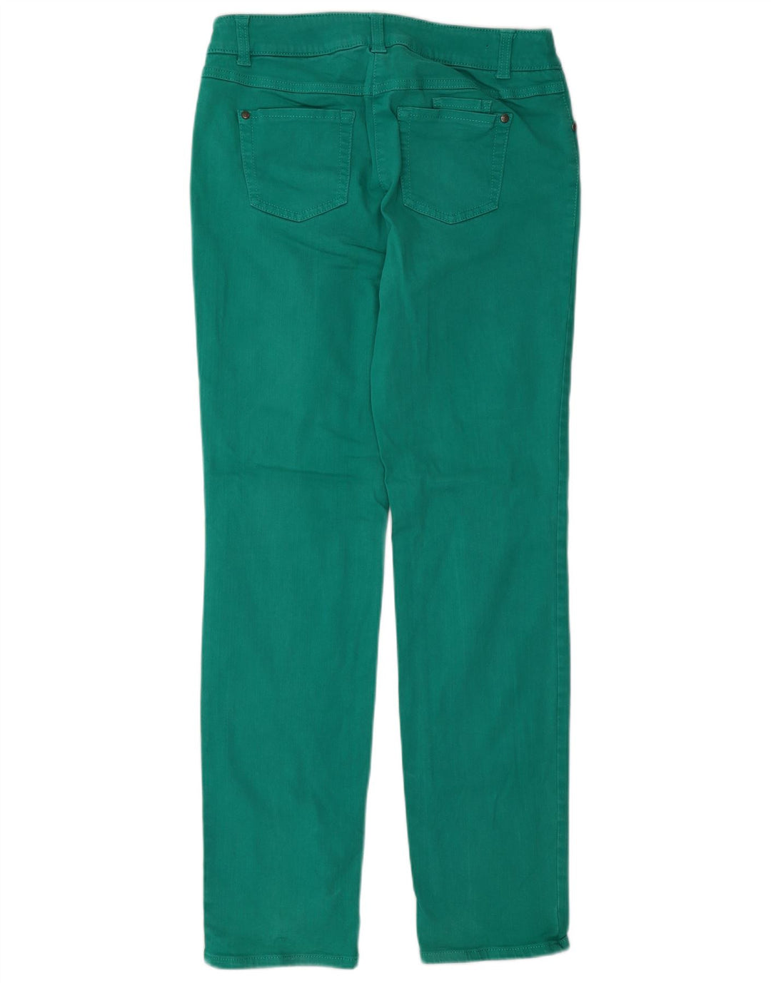 Roxy Jeans Slim Femme UK 14 Large W30 L30 Vert Coton