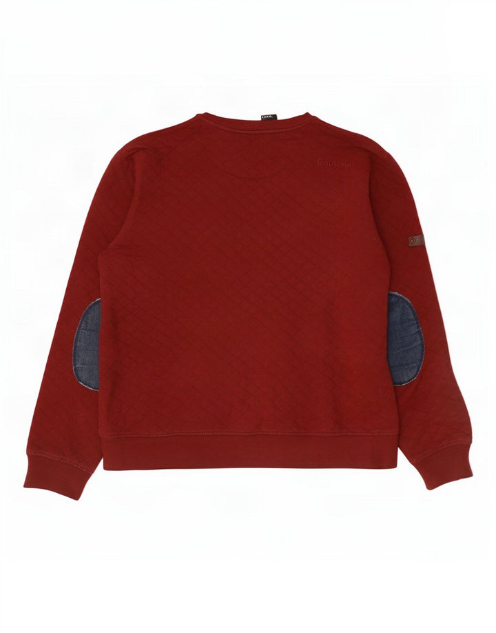 Bench Sweat-Shirt Homme Grand Rouge Colorblock Coton