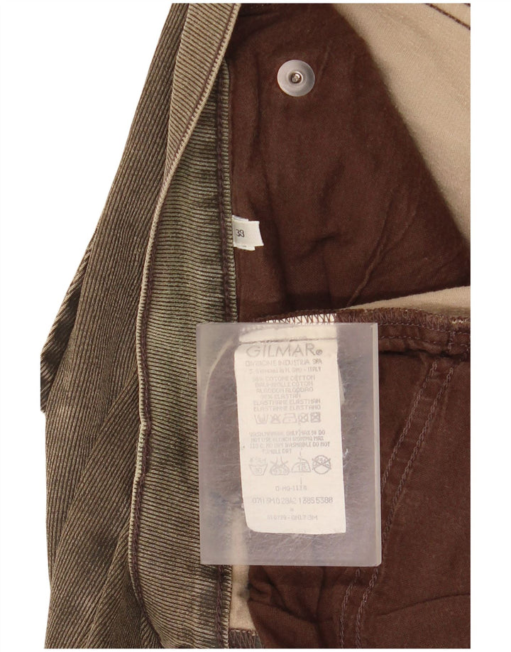 ICEBERG Jean droit homme W38 L27 kaki coton