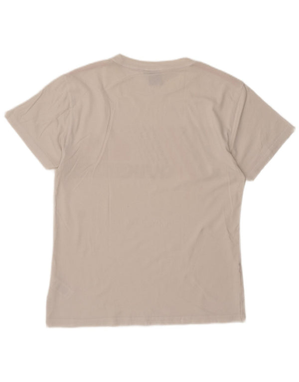 Quiksilver T-Shirt Graphique Homme Petit Blanc Coton