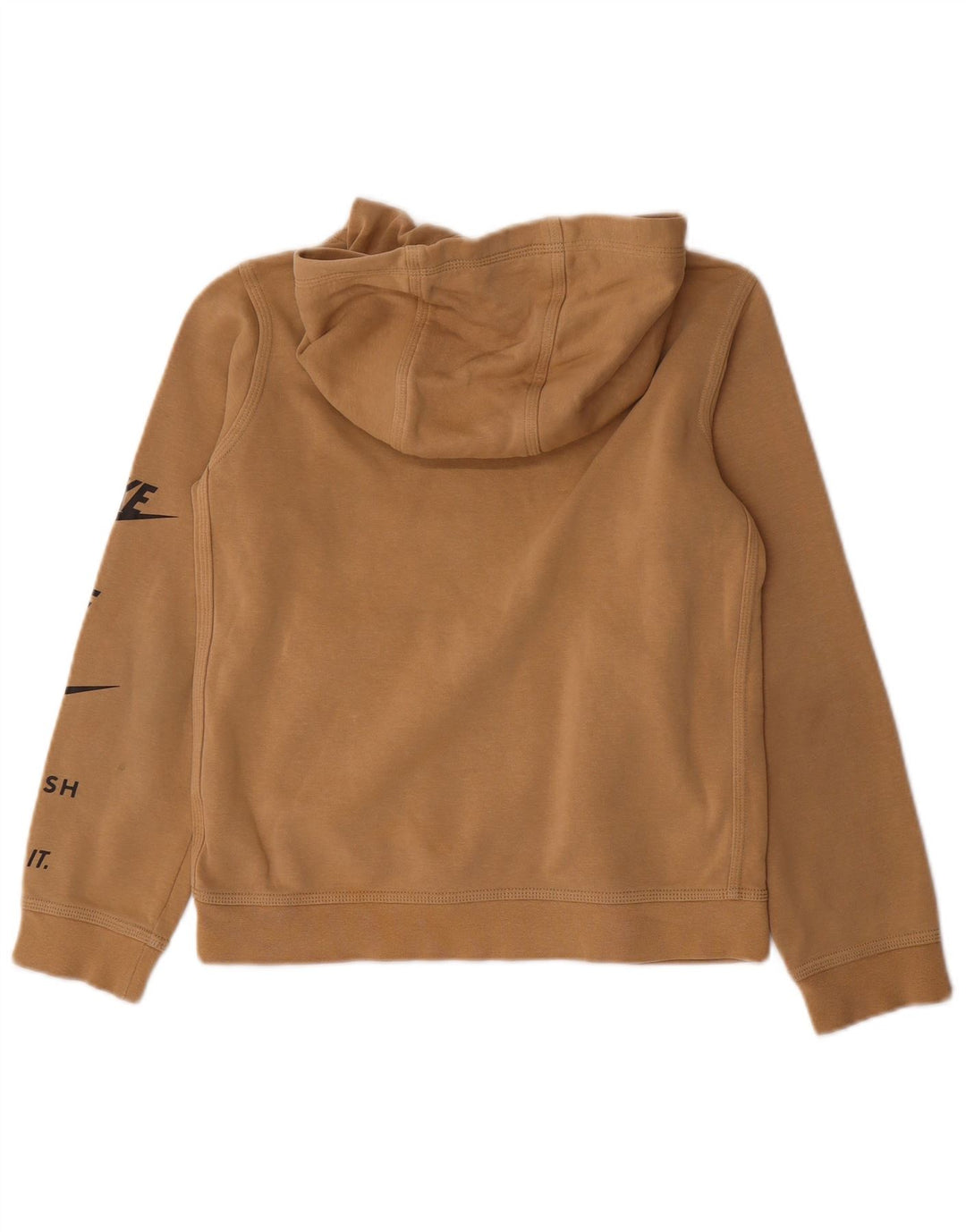 NIKE Pull à capuche graphique pour garçon 10-11 ans Coton beige moyen
