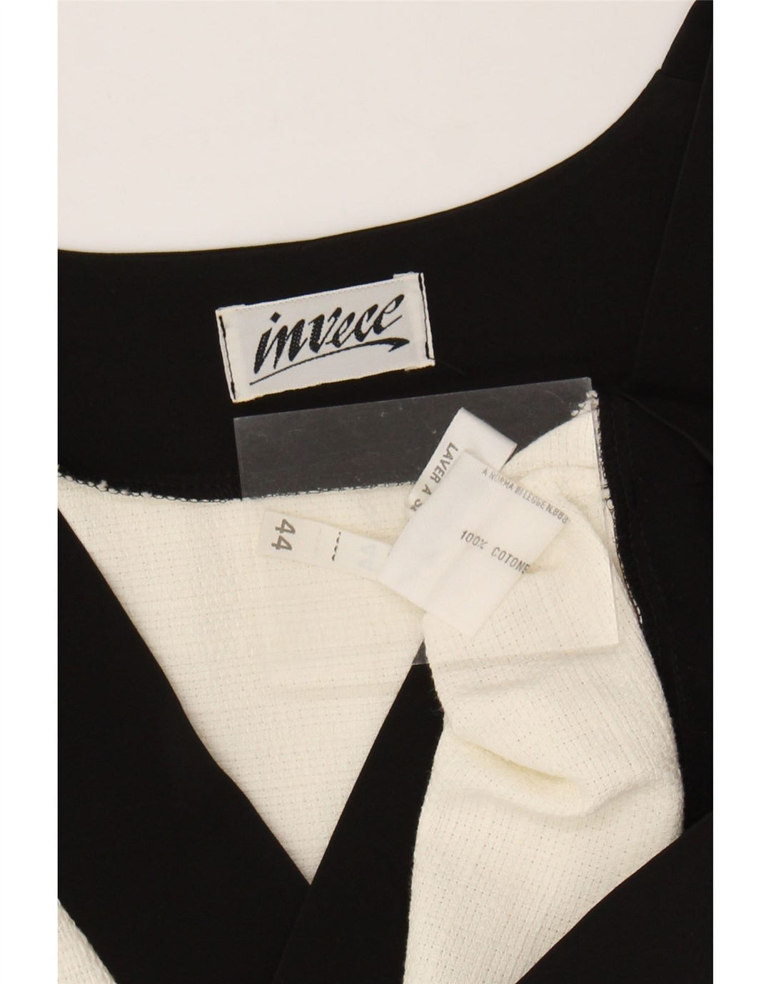 vintage Femmes Boléro Top EU 44 XL Off White Cotton