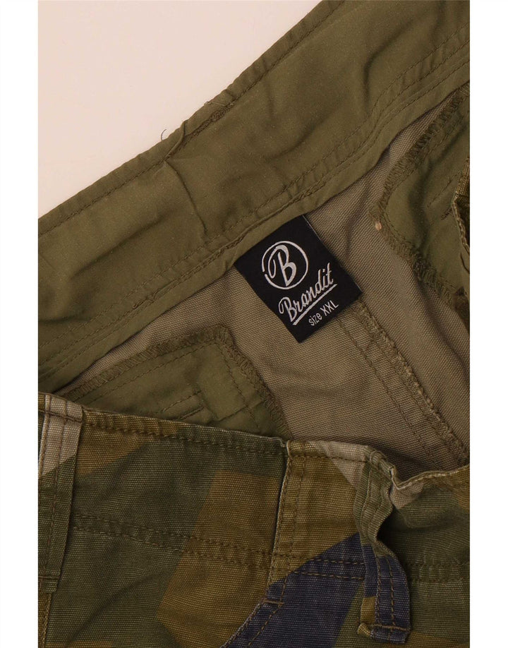 Brandit Short cargo pour homme 2XL W36 Kaki Camouflage