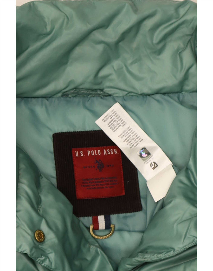 U.S. Polo Assn. Veste matelassée pour femme UK 42 Polyester vert moyen