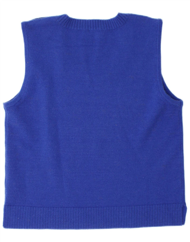 Monsoon Débardeur Femme UK 14 Acrylique Bleu Moyen
