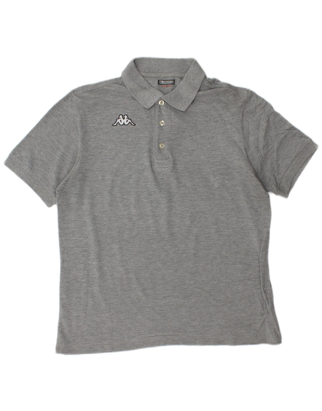Kappa Polo Homme Gris Moyen Coton