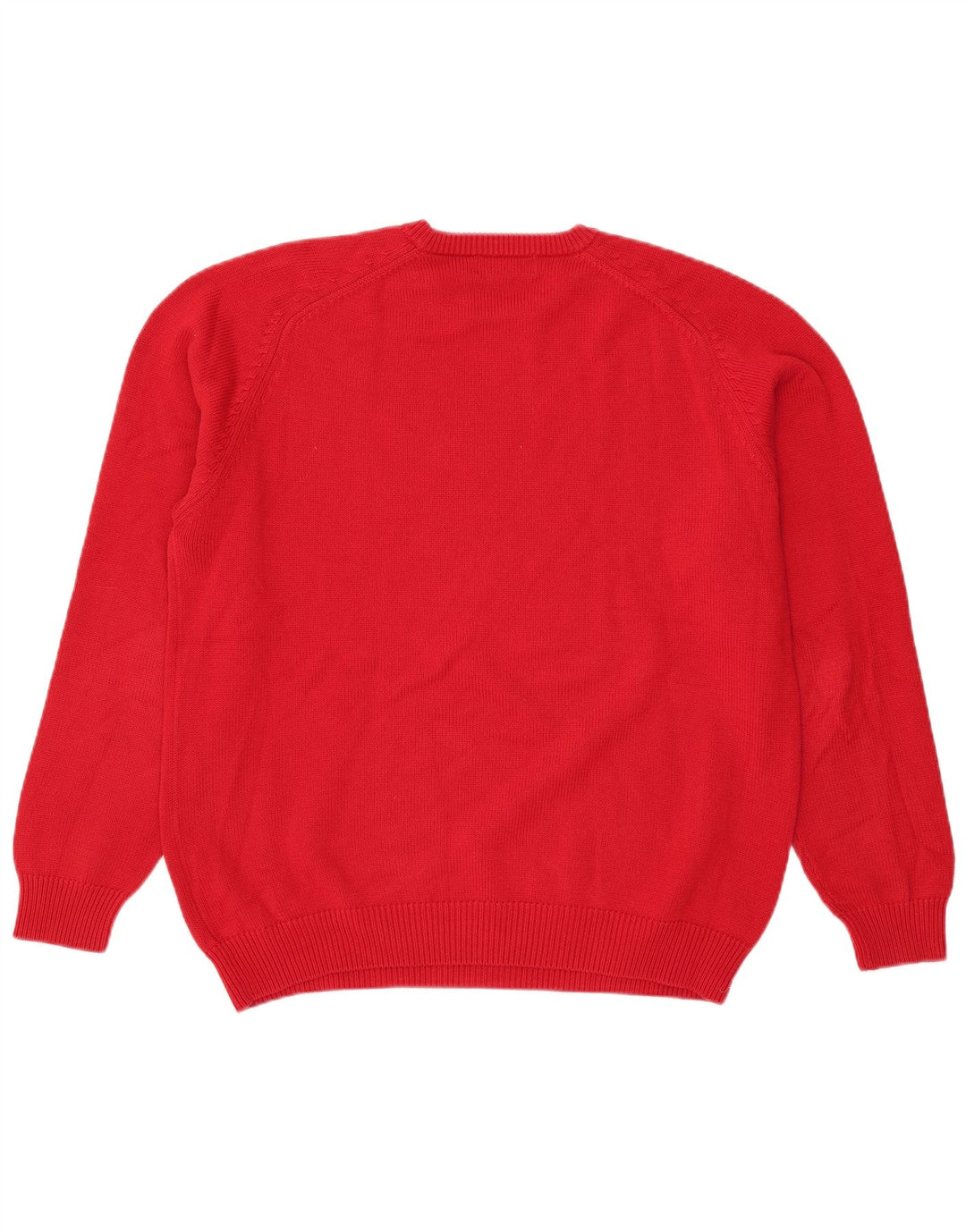 Peter Fitch Pull à col rond pour homme en coton rouge Taille L
