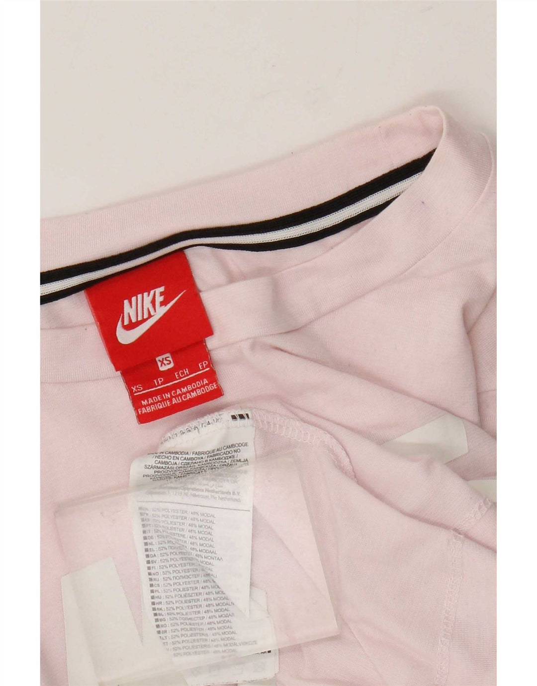 Nike T-shirt graphique pour femme UK 6 XS Rose Polyester
