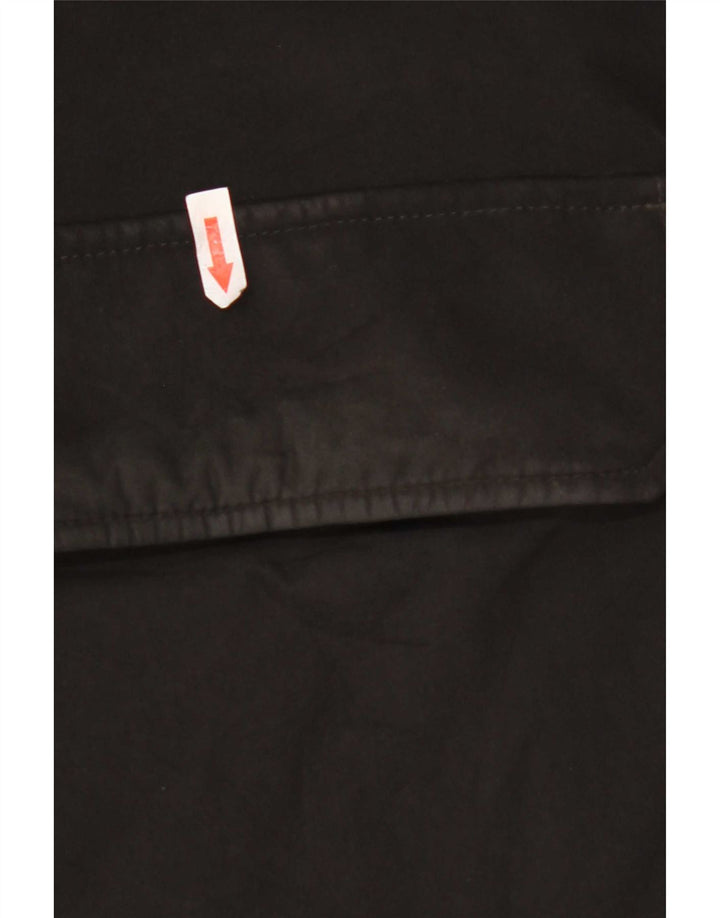 Blauer Manteau matelassé à capuche pour homme UK 44 2XL Noir Polyester