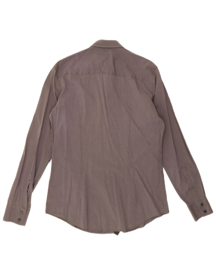 Calvin Klein Chemise Slim Fit Homme Gris Moyen Rayé
