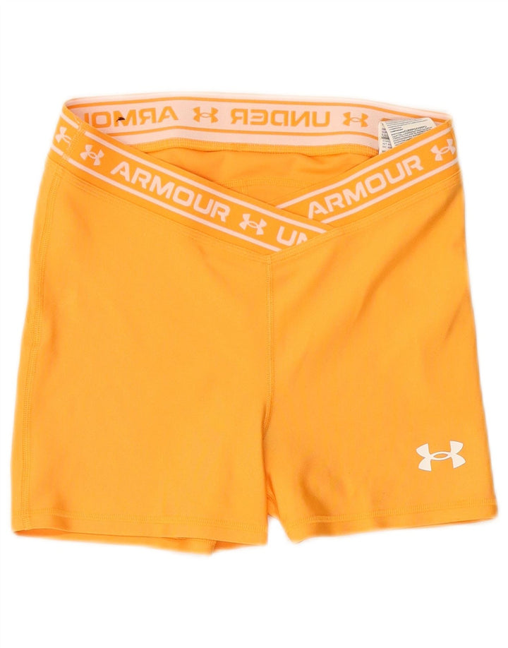 UNDER ARMOUR Short de sport graphique pour femme UK 12 Orange moyen Polyester