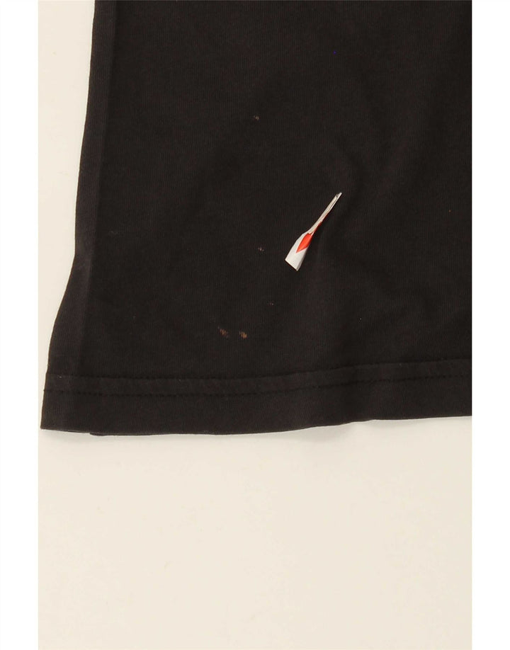 Adidas T-shirt graphique pour femme UK 12 Noir moyen