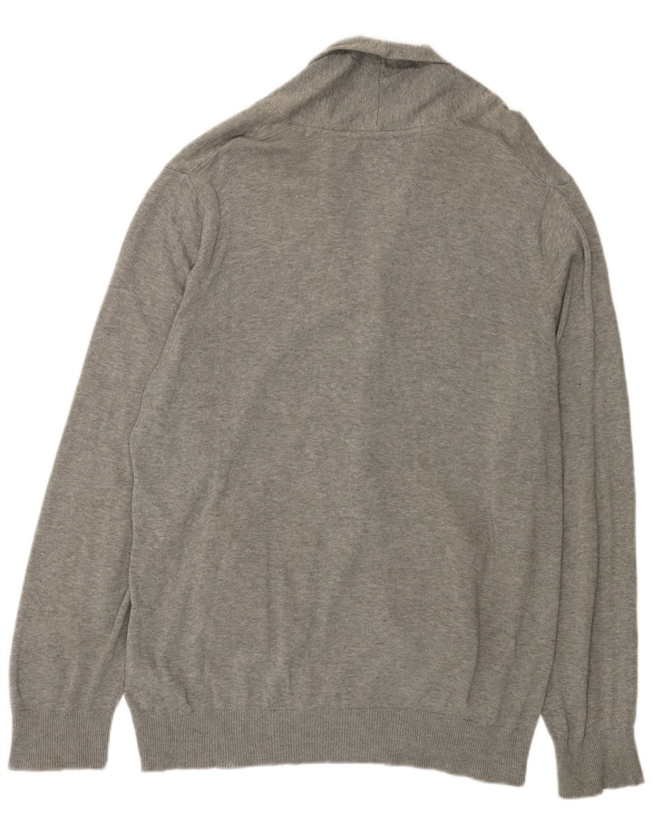 MARKS & SPENCER Cardigan Harbour Bleu pour Homme en Coton Gris Large