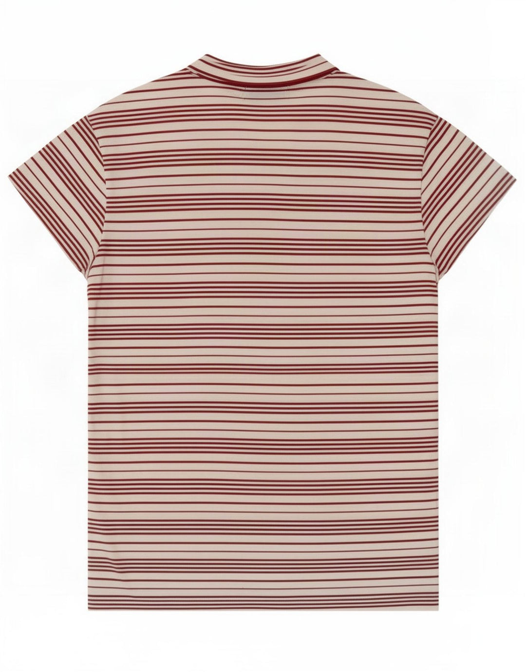 Sergio Tacchini T-Shirt Femme Top IT 44 Polyester Rayé Blanc Moyen