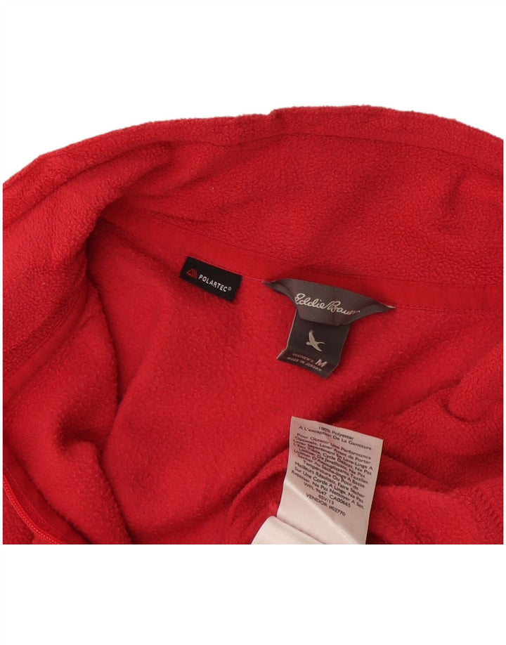 Eddie Bauer Pull polaire à col zippé pour femme UK 14 Rose moyen Polyester