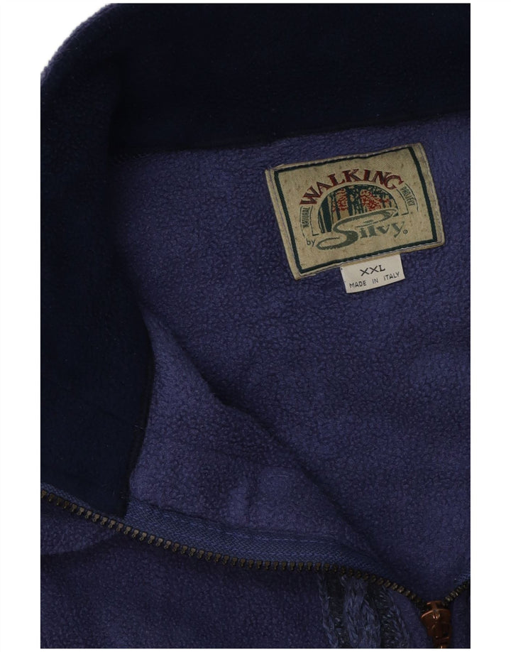 Silvy Veste polaire pour homme UK 44 2XL Violet