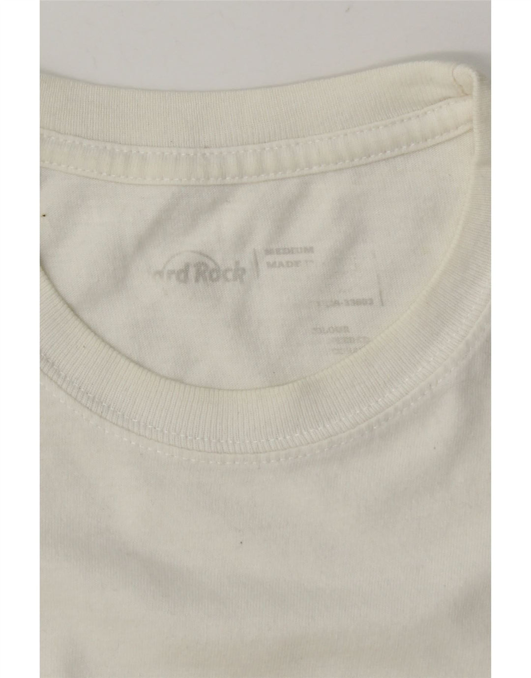 Hard Rock Cafe T-Shirt Lisboa Graphique Homme Blanc Moyen