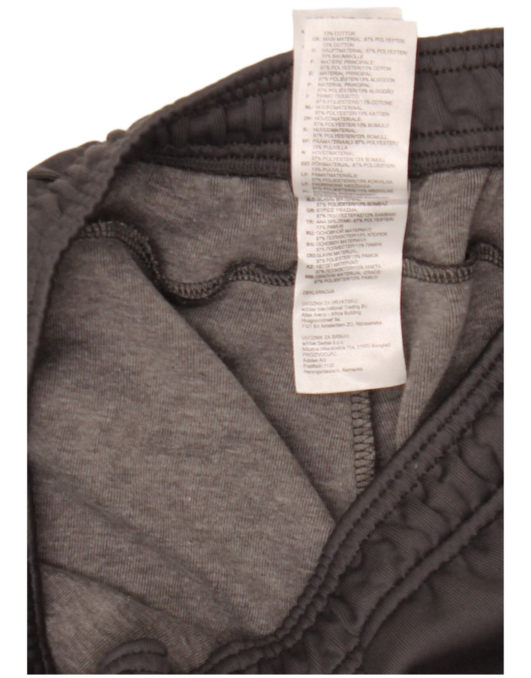 Adidas Pantalon de survêtement pour homme Gris moyen Polyester Sports