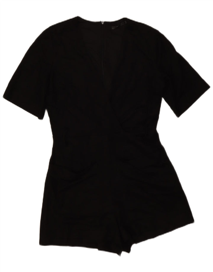 Zara Femme Trafaluc Playsuit UK 12 Medium Noir Polyester