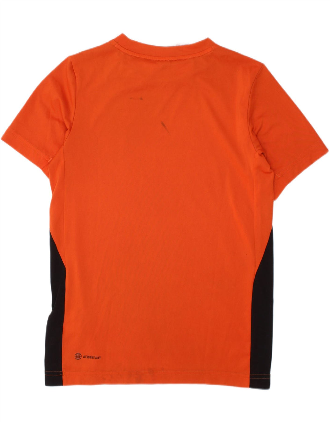 ADIDAS Garçons Aeroready T-Shirt Top 11-12 ans Orange Colorblock Polyester