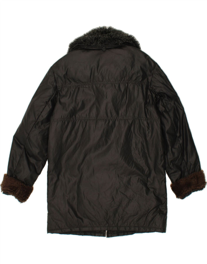 VINTAGE Womens Padded Coat UK 18 XL Black Polyamide Vintage Vintage and Second-Hand Vintage from Messina Hembry 