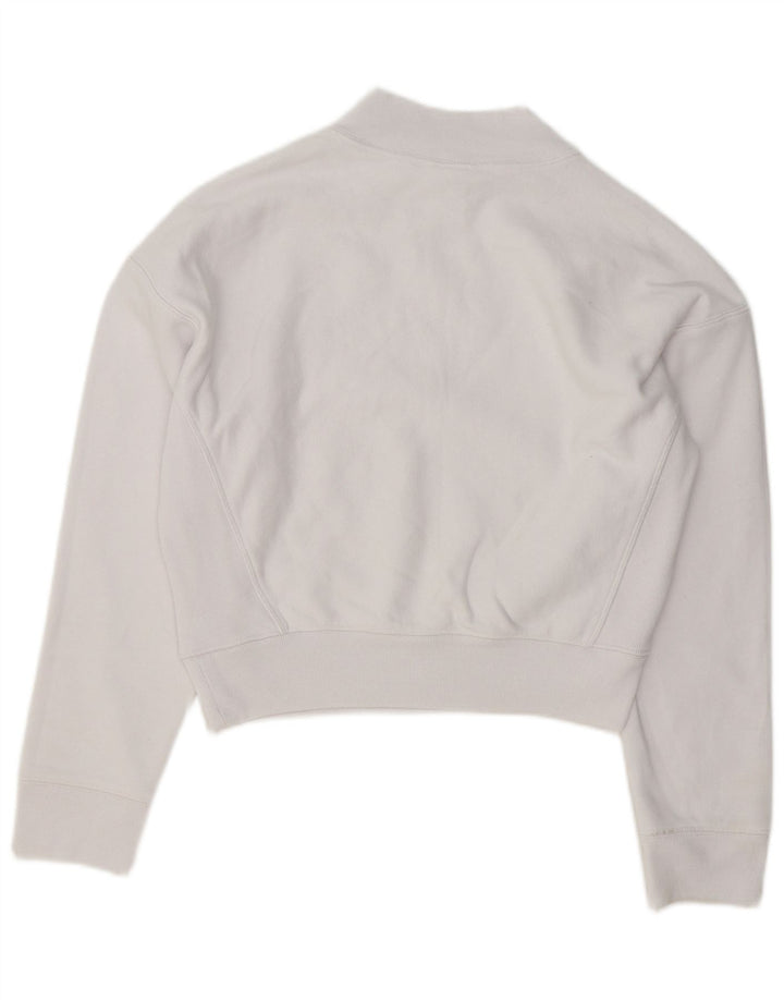 Champion Sweat-shirt court pour femme UK 14 en coton blanc moyen