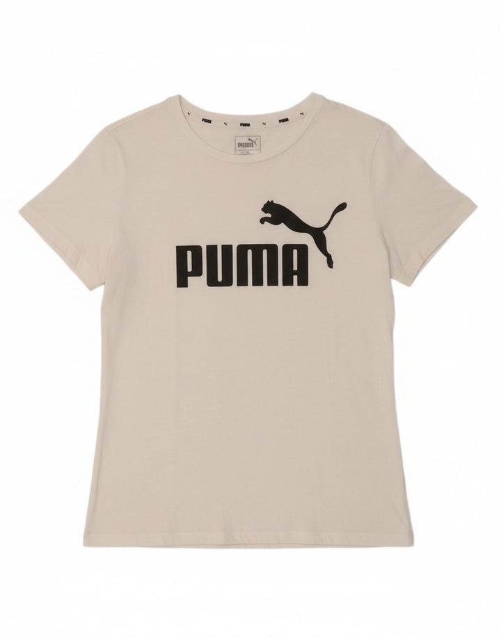 PUMA Womens Graphic T-Shirt Top UK 16 Large White Vintage Puma and Second-Hand Puma from Messina Hembry 