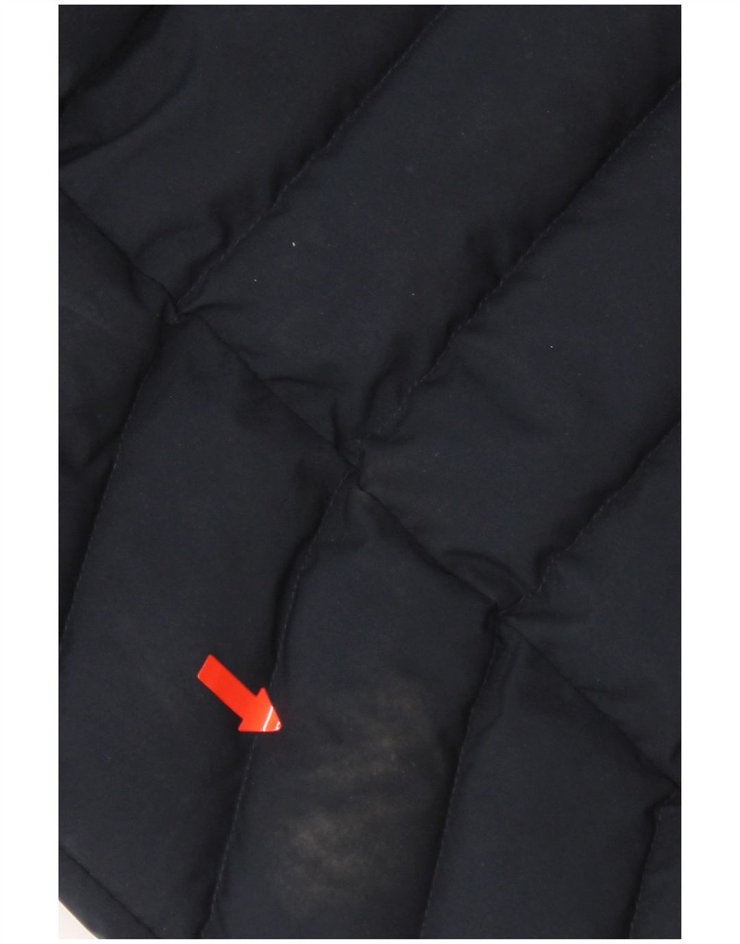 Superdry Manteau rembourré à capuche pour femme UK 10 Small Bleu marine Polyester