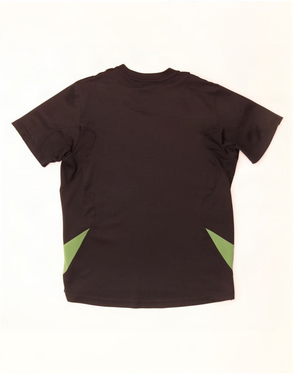 Adidas T-Shirt Homme Top UK 42/44 Large Noir Colourblock Polyester