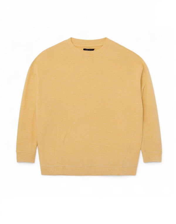 Marks & Spencer Sweat-shirt à manches 3/4 pour femme UK 16 Large Jaune