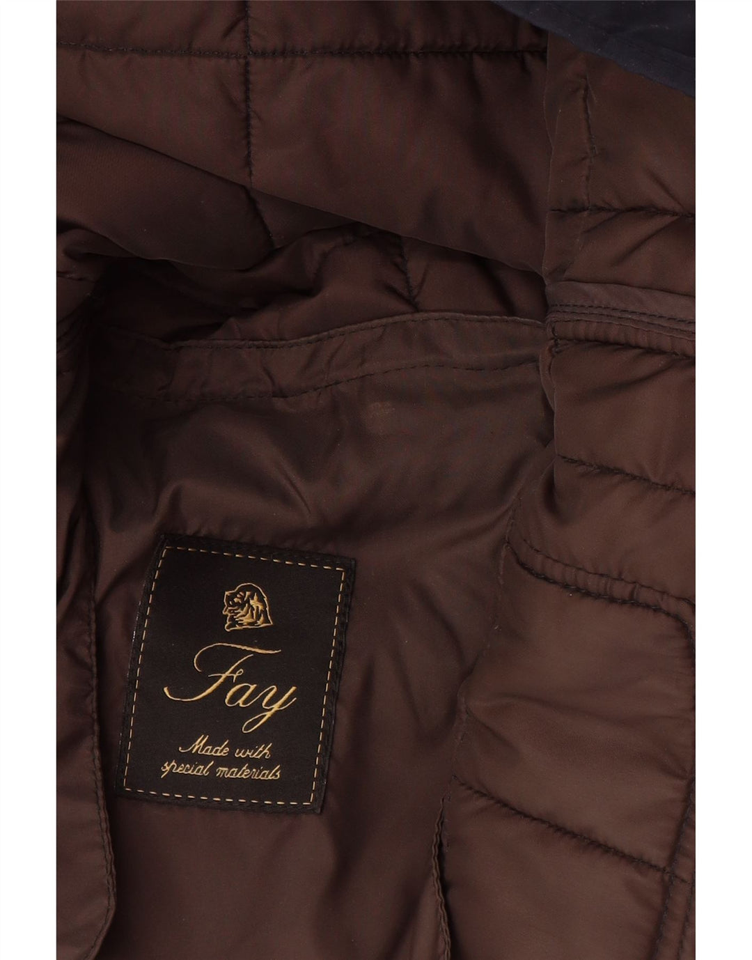 Fay Veste matelassée pour homme UK 36 Small Bleu marine