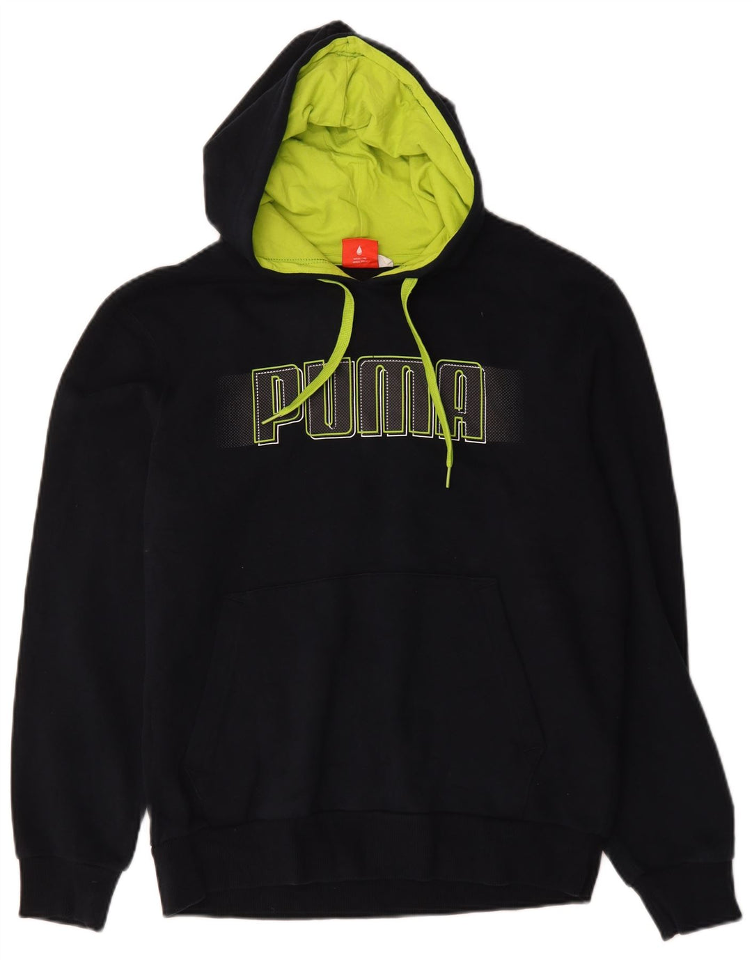Puma Pull à Capuche Graphic Homme Bleu Marine Moyen Coton