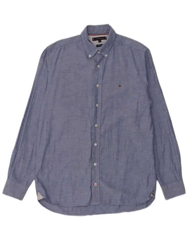 Tommy Hilfiger Chemise Homme Bleu Moyen Coton