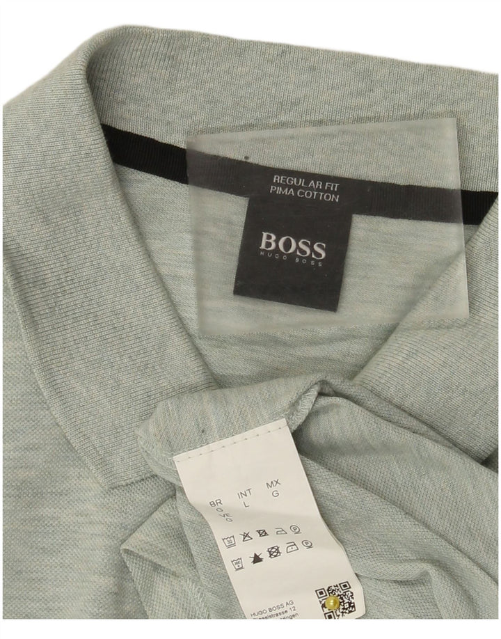 Hugo Boss Homme Regular Fit Polo Large Vert Coton