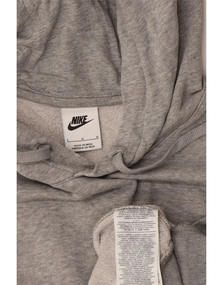 Nike Pull à capuche pour homme en coton gris Taille L