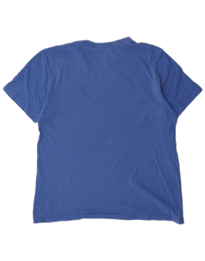Nike T-Shirt Homme Bleu Moyen Coton