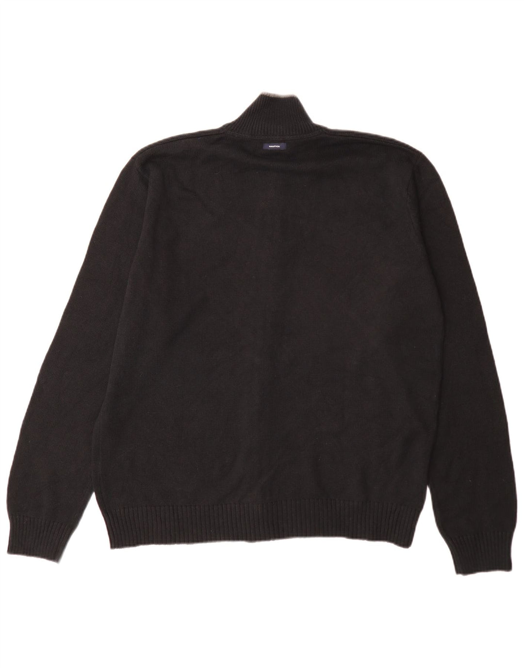 Nautica Cardigan Homme Pull Large Bleu Marine Coton