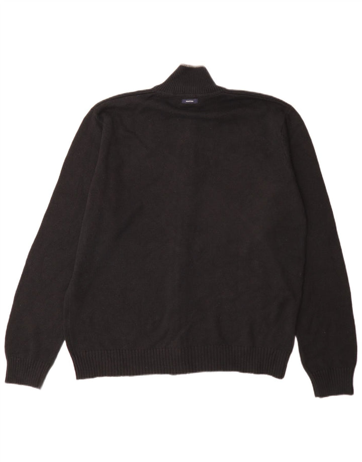 Nautica Cardigan Homme Pull Large Bleu Marine Coton